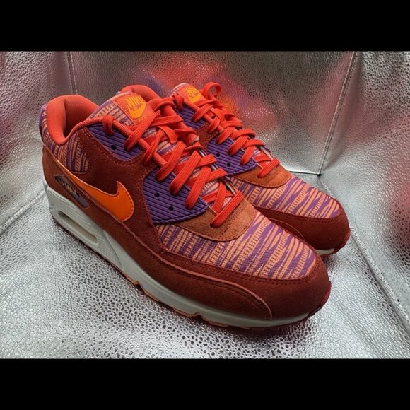 RARE🔥 Size 12 Nike Air Max 90 Essential Crimson Men's Sneakers‎ 537384-600